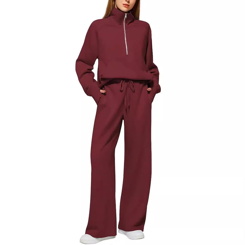 Tracksuit Womens Full Set Lounge Wear Sets for Women UK Comfort Long Sleeve Activewear Fall Outfits Gym 2 Piece Ladies Sweatshirts Joggers
