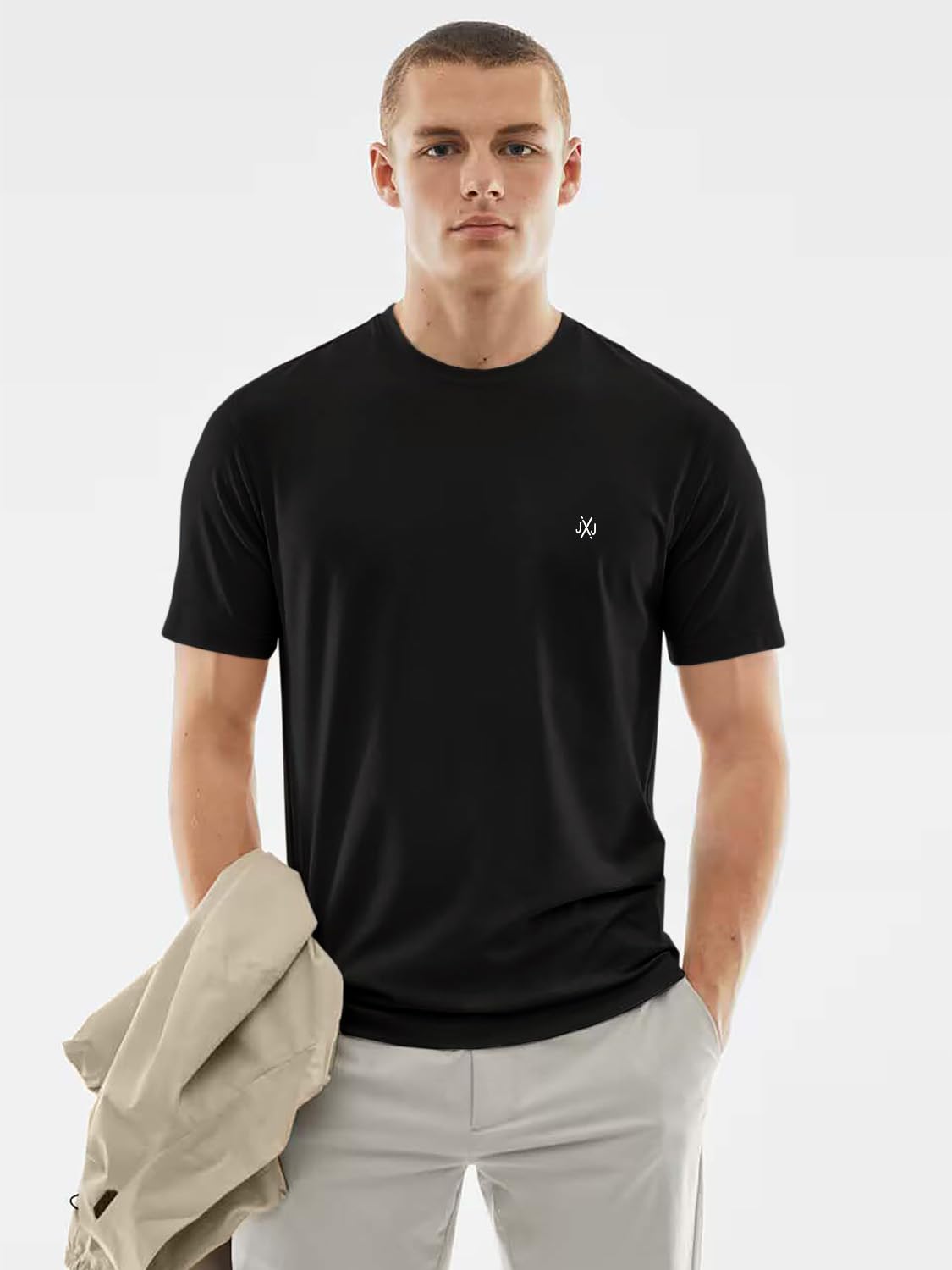 JACK & JONES Herren T-Shirt 3er Pack – Baumwolle, Rundhals, Kurzarm, mit Print – Bequeme Freizeitshirts im modernen Design