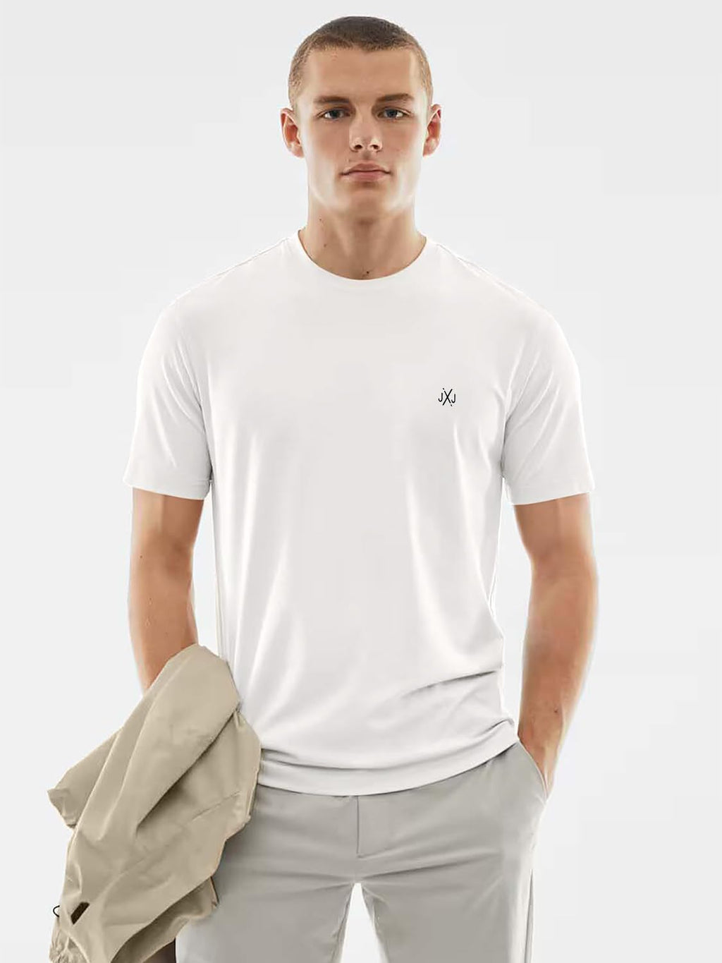 JACK & JONES Herren T-Shirt 3er Pack – Baumwolle, Rundhals, Kurzarm, mit Print – Bequeme Freizeitshirts im modernen Design