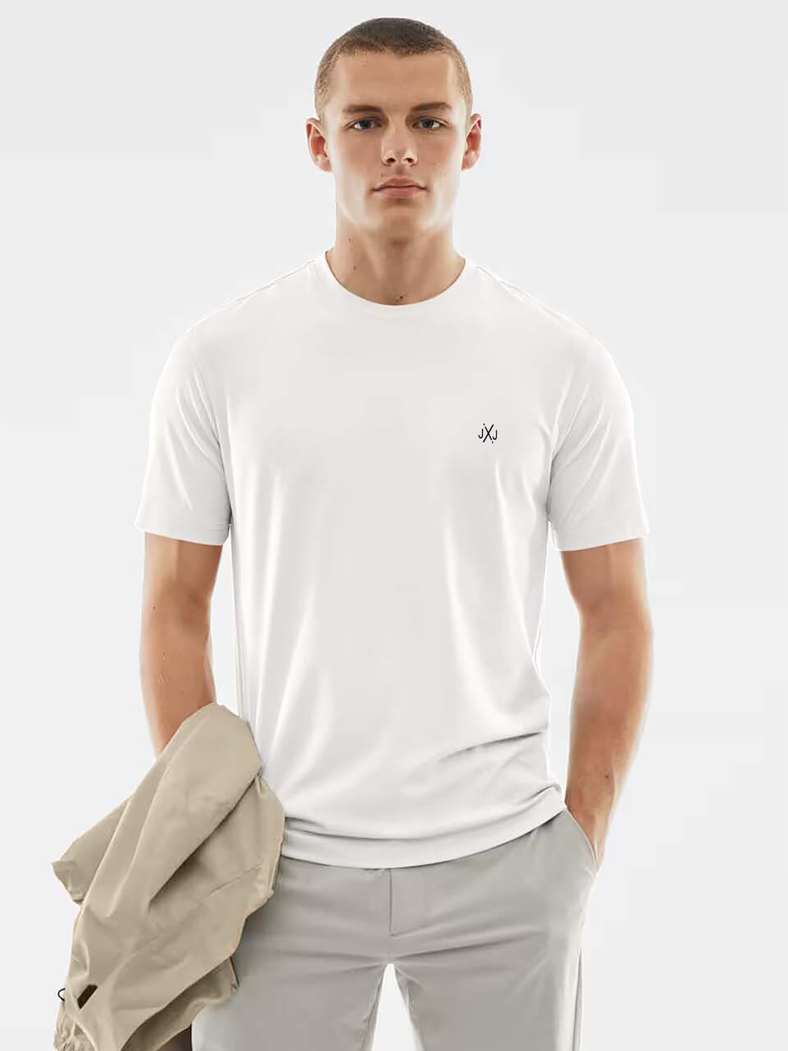 JACK & JONES Herren T-Shirt 3er Pack – Baumwolle, Rundhals, Kurzarm, mit Print – Bequeme Freizeitshirts im modernen Design