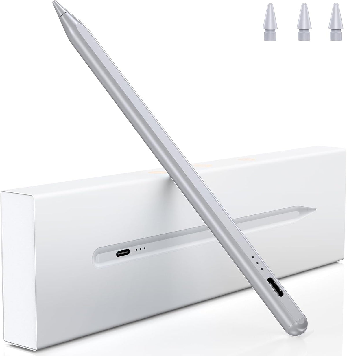Stift für iPad, (2018-2025) Pencil 2nd Generation für Apple mit Schnellladeleistung Palm Rejection und Neigungssensitivität Stylus für i Pad 6-10, i Pad Pro 13''/12,9''/11'', Mini 6/5, Air 5/4/3