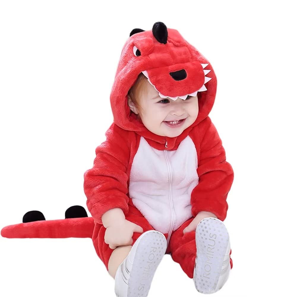 OLLULL Baby Animal Costumes Unisex Toddler Outfit Halloween Dress Up Romper