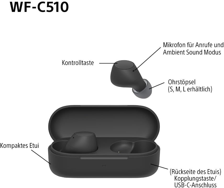 Sony WF-C510 Kabellose Kopfhörer