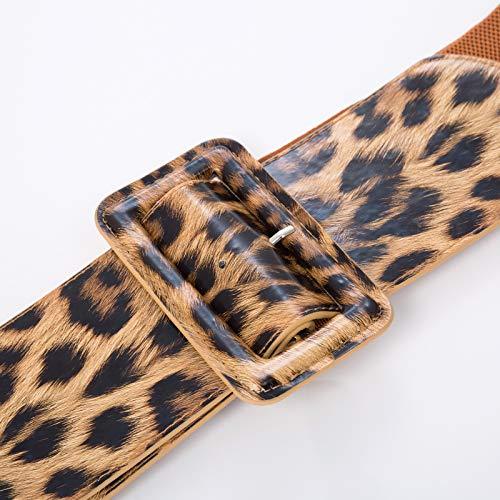 Cinturón moderno, impresionante y excepcional (estampado de leopardo)