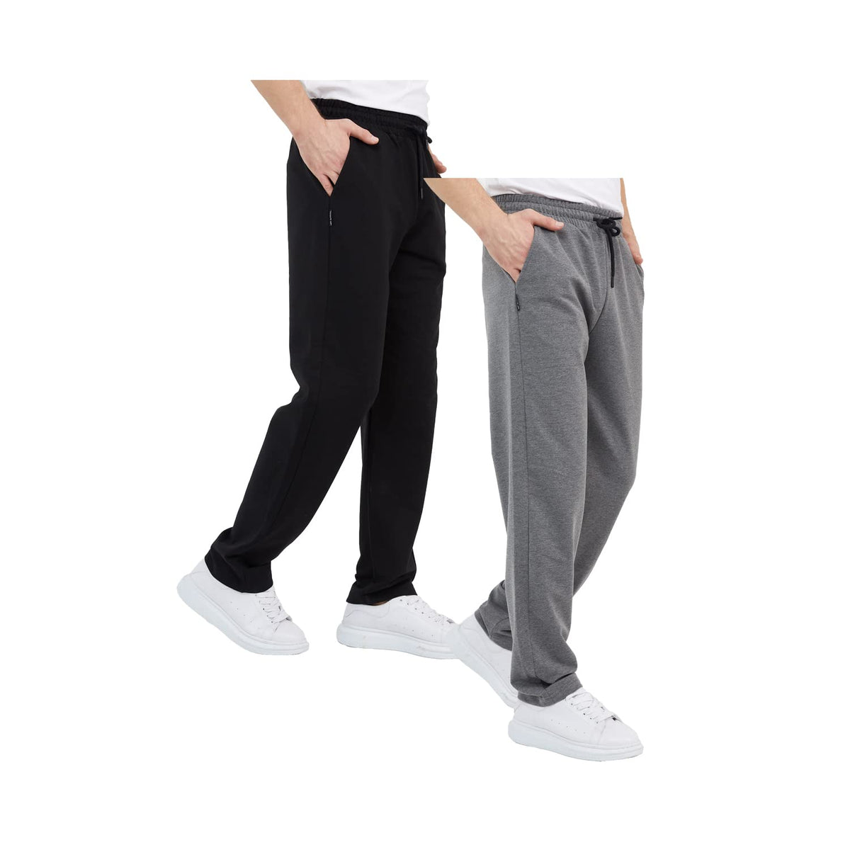 COMEOR Pantalon de Jogging Pantalon de Survêtement en Coton pour Homme - Pantalon de Sport Long pour Homme - Joggers
