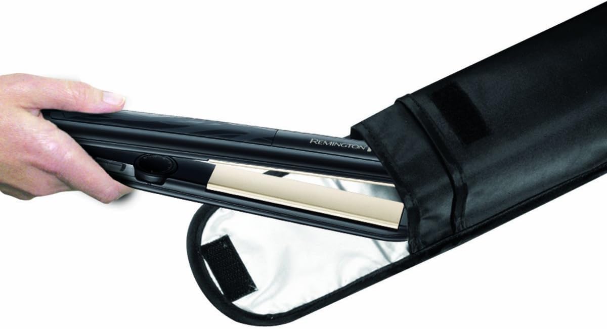 Remington Glätteisen Pro-Ceramic Extra breit (extrabreite 45-mm-Stylingplatten – speziell für dickes, krauses, lockiges und sehr langes Haar), LCD-Display, 150–230 °C, Haarglätter S5525