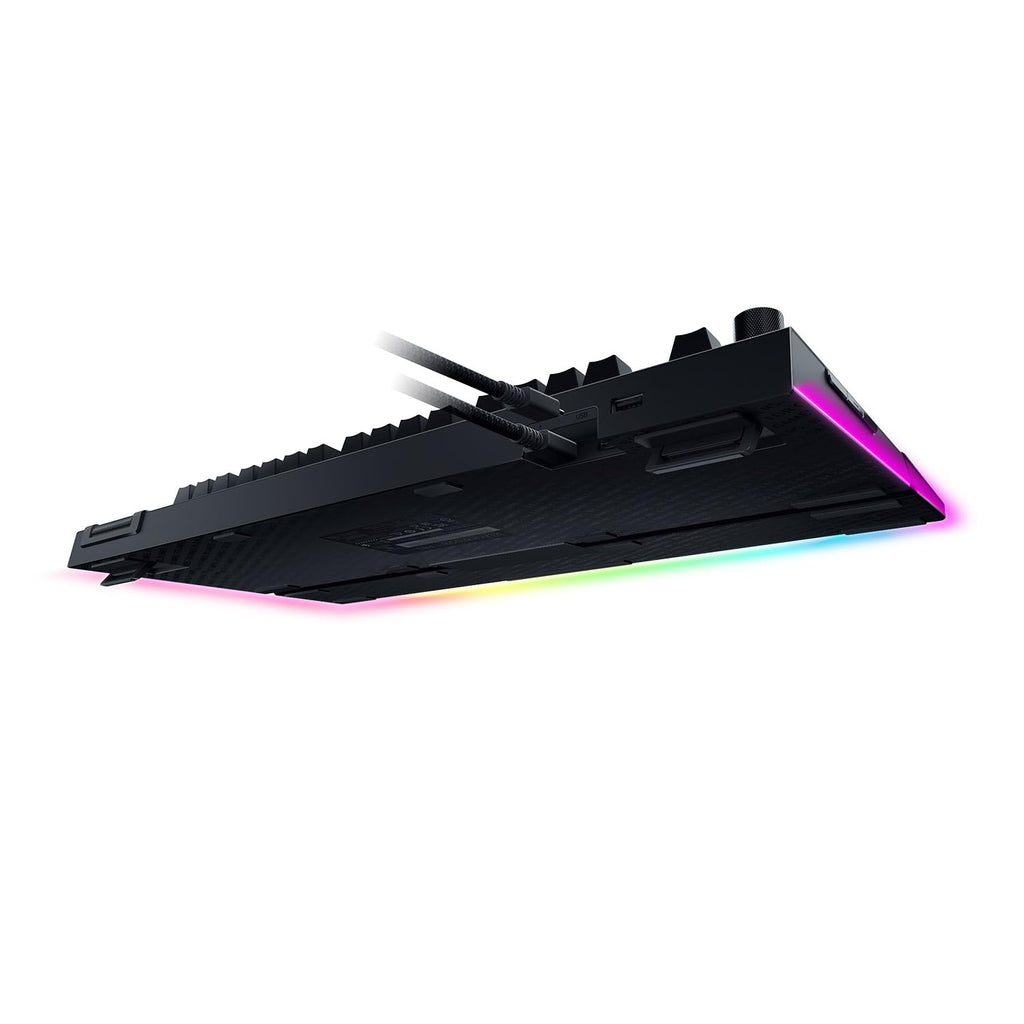 Razer BlackWidow V4 - Mechanische Gaming-Tastatur Chroma RGB (Mechanische Yellow Switches, 6 eigene Makro-Tasten, Doubleshot-ABS-Tastenkappen) QWERTZ DE-Layout | Schwarz