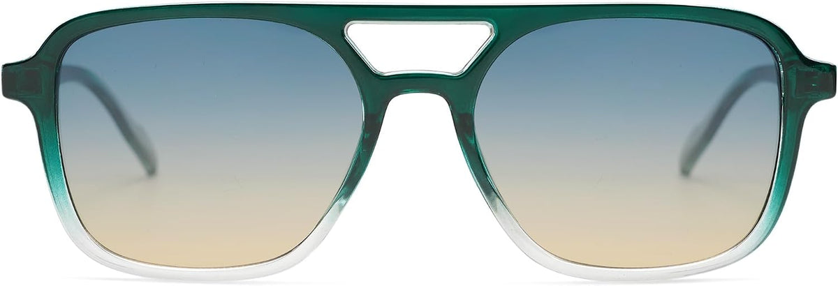 SOJOS Retro Aviator Sunglasses Womens Mens,Trendy Rectangle Shades SJ2202