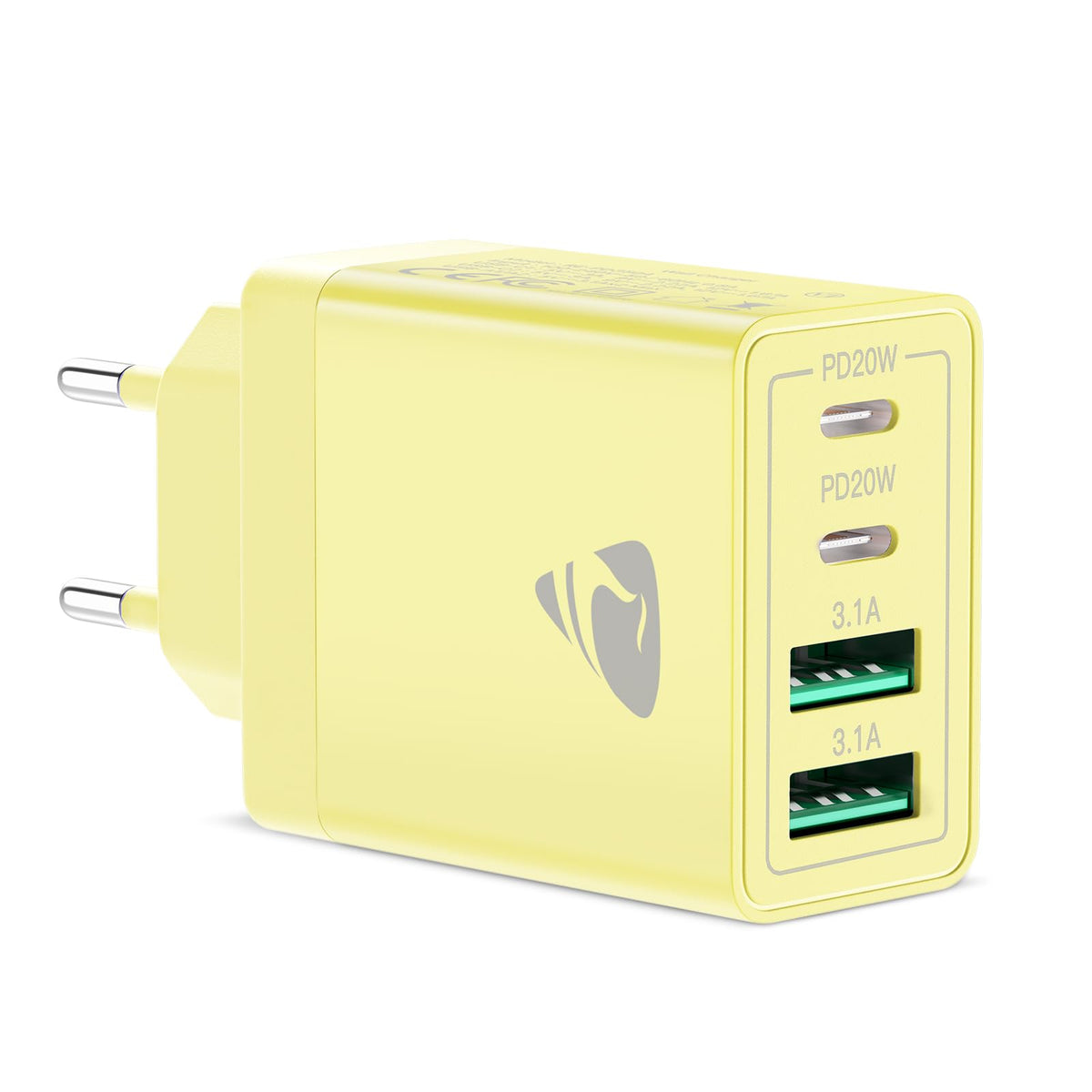 USB C Ladegerät, 40W 4-Port USB ladegerät Mehrfach Schnellladegerät PD 3.0
