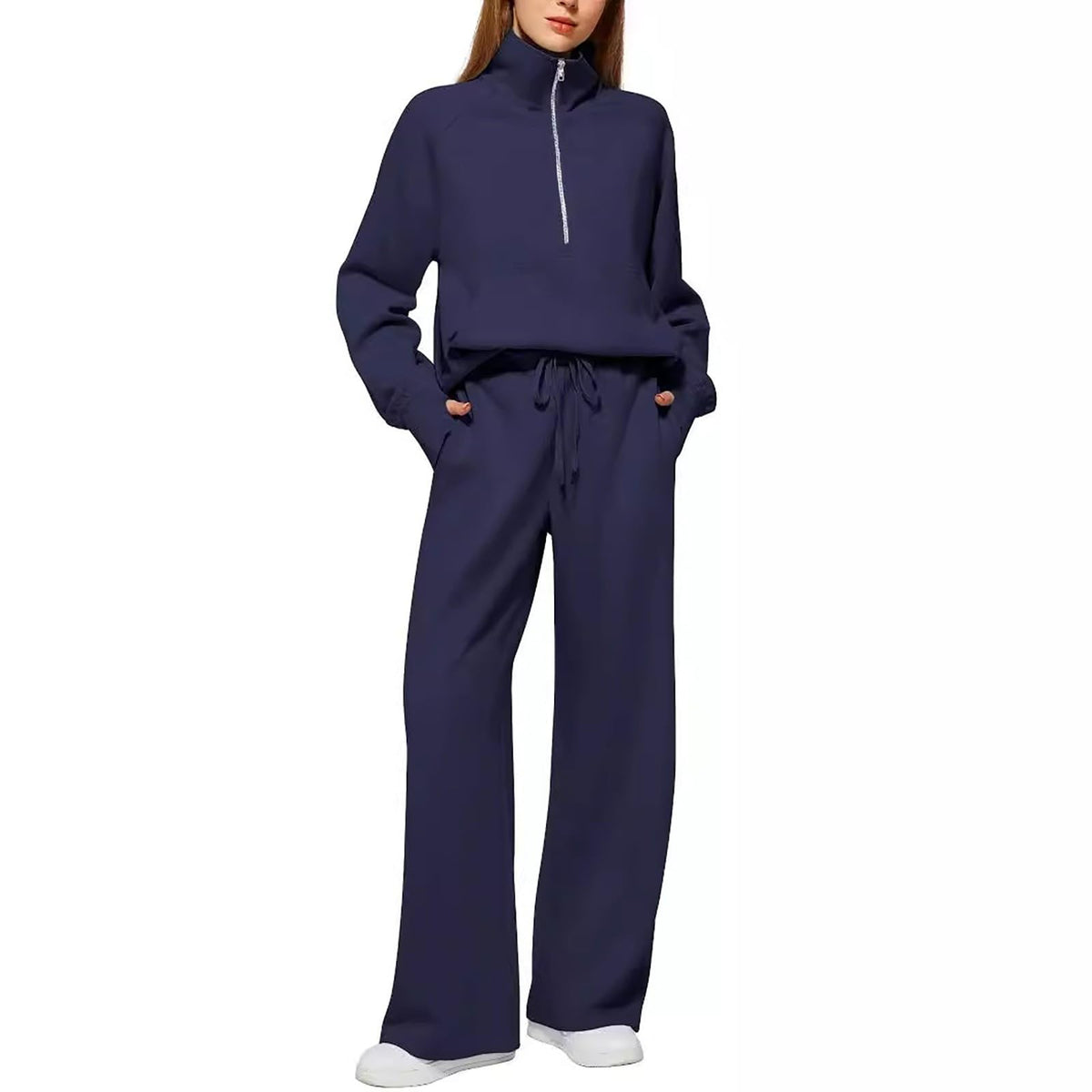 Tracksuit Womens Full Set Lounge Wear Sets for Women UK Comfort Long Sleeve Activewear Fall Outfits Gym 2 Piece Ladies Sweatshirts Joggers