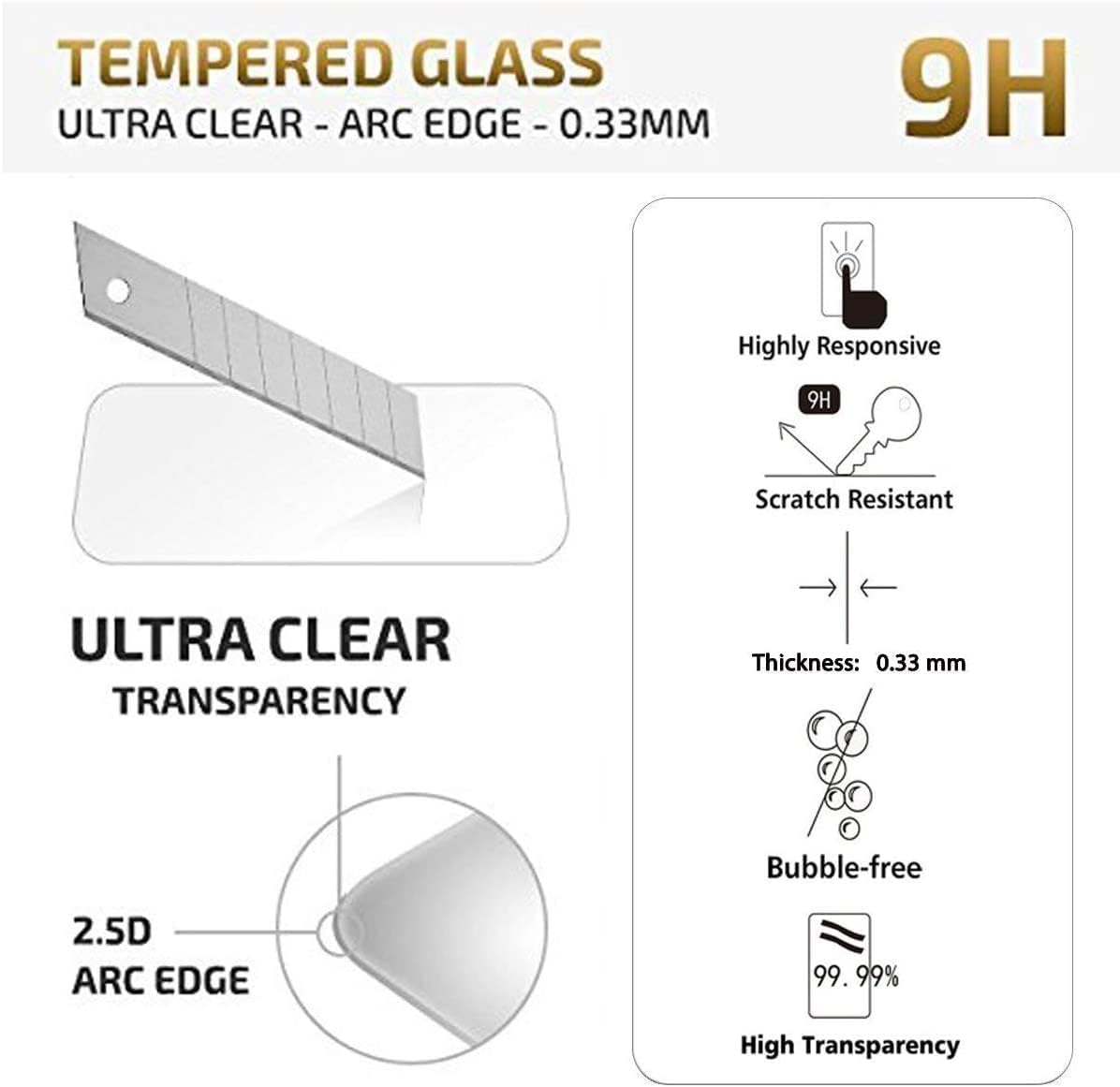 NEW'C Schutzfolie für Samsung Galaxy A35 5G für Panzerglas