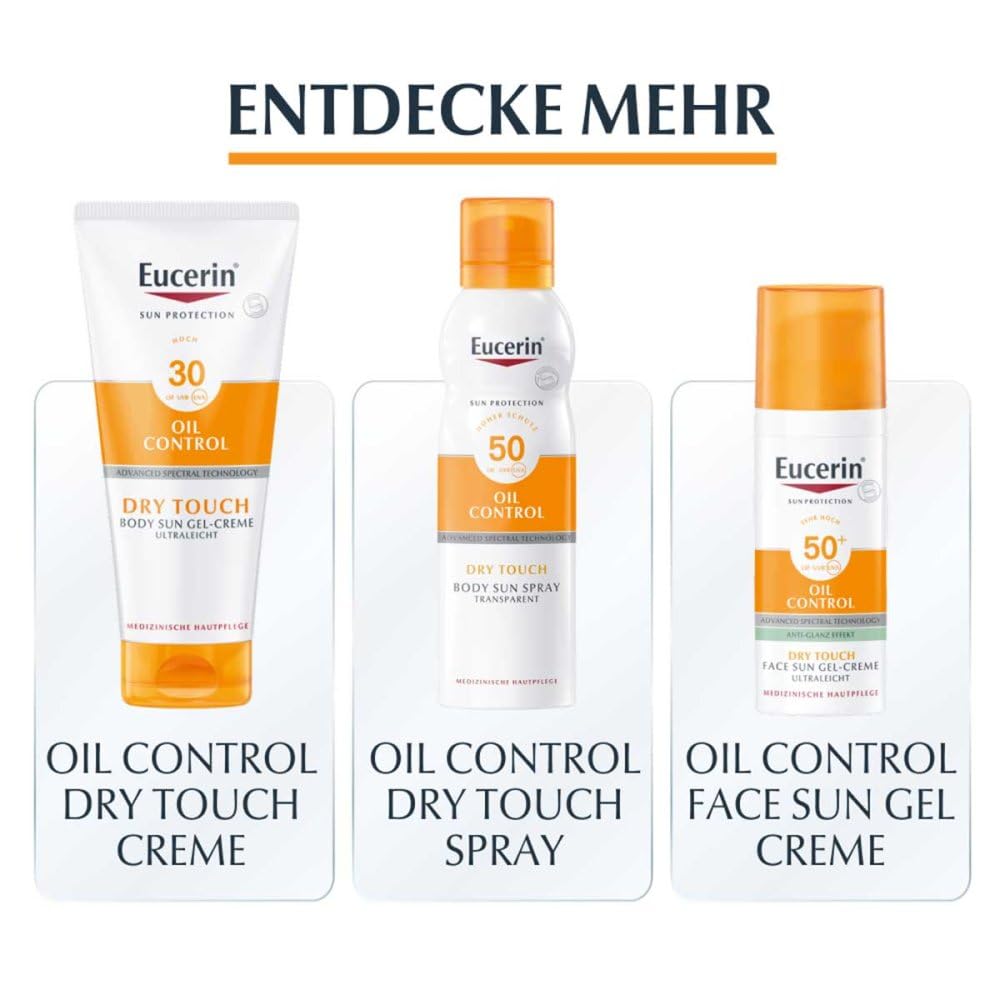 Eucerin Oil Control Sun Face Gel-Creme LSF 50+ 50 ml, Sonnencreme
