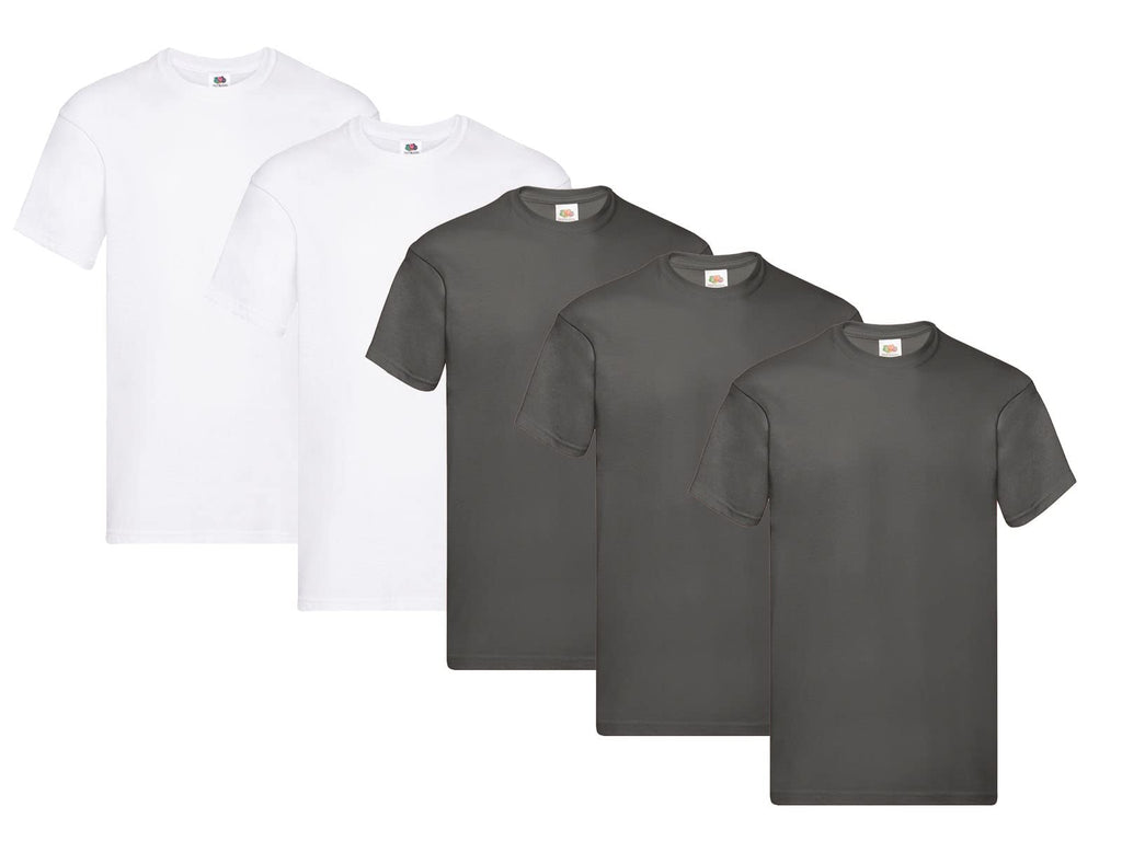 Fruit of the Loom Men's T-Shirt Iconic Tee, Lightweight Ringspun Tee, 5 Pack
