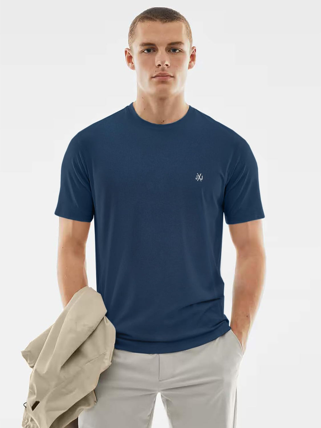 JACK & JONES Herren T-Shirt 3er Pack – Baumwolle, Rundhals, Kurzarm, mit Print – Bequeme Freizeitshirts im modernen Design