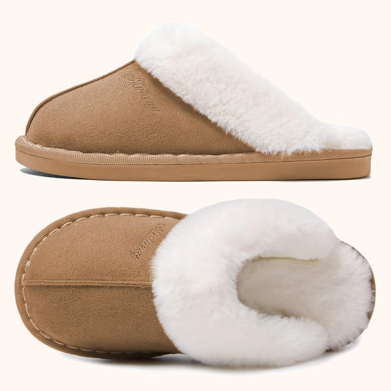 Misolin Damen Herren Hausschuhe Winter Warme Pantoffeln mit Memory-Schaum