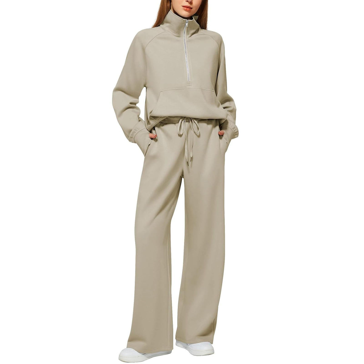 Tracksuit Womens Full Set Lounge Wear Sets for Women UK Comfort Long Sleeve Activewear Fall Outfits Gym 2 Piece Ladies Sweatshirts Joggers
