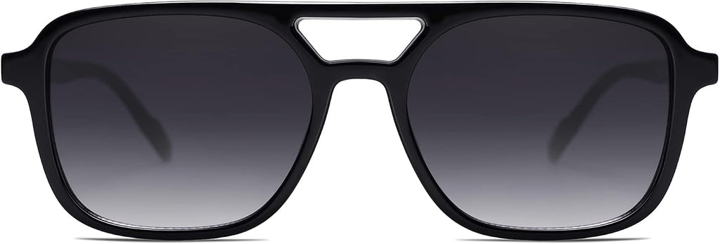 SOJOS Retro Aviator Sunglasses Womens Mens,Trendy Rectangle Shades SJ2202