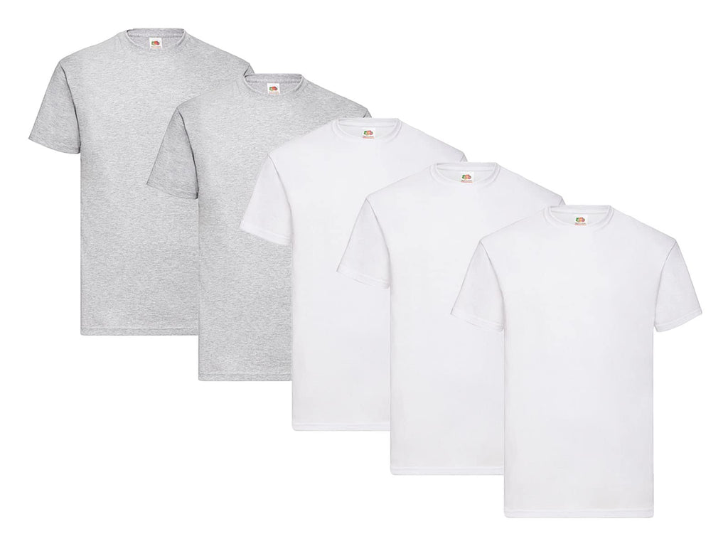 Fruit of the Loom Men's T-Shirt Iconic Tee, Lightweight Ringspun Tee, 5 Pack