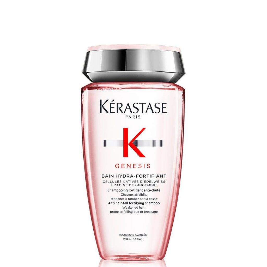 Kérastase Shampoo für feines Haar, Nährendes und kräftigendes Haarbad gegen Haarverlust, Bain Hydra-Fortifiant, Genesis, 500 ml