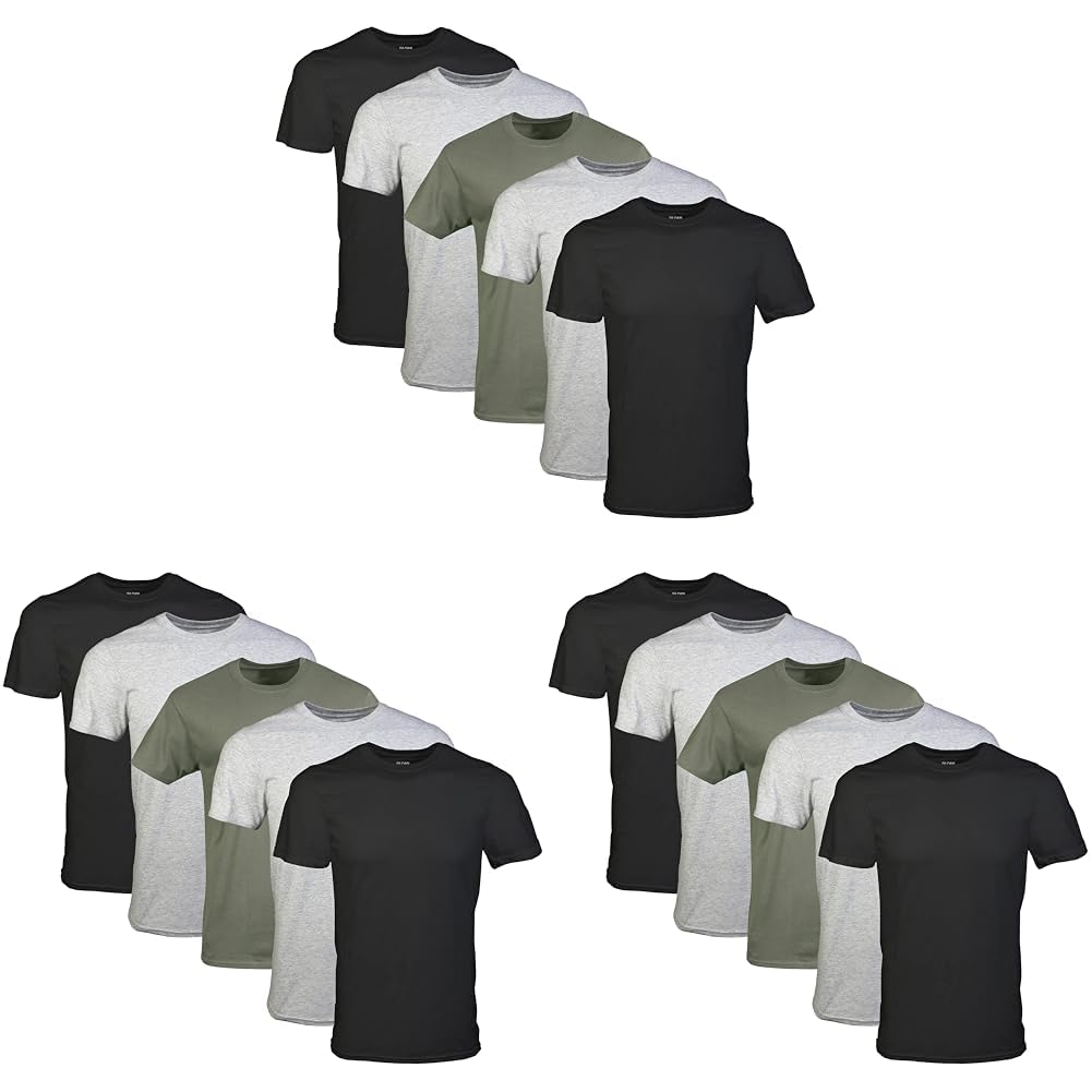 Gildan Herren Rundhals-T-Shirts, Multipack, Modell G1100