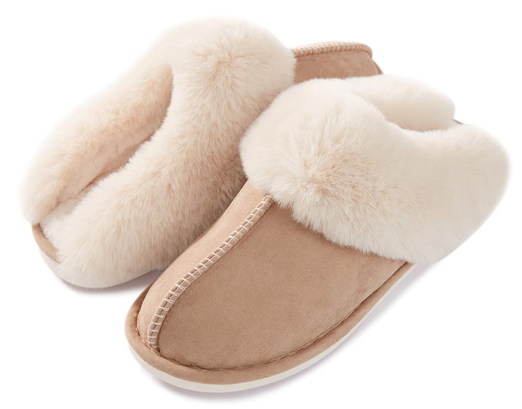 Misolin Chaussons Femme Homme Hiver Chaudes Maison Mémoire Mousse Pantoufle
