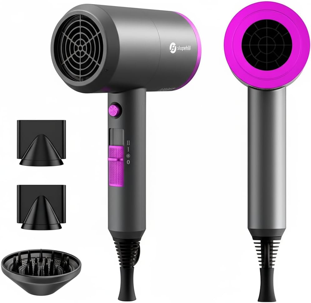 Ionen Föhn AC Motor 1800W Haartrockner slopehill Schnelltrocknen Hair Dryer