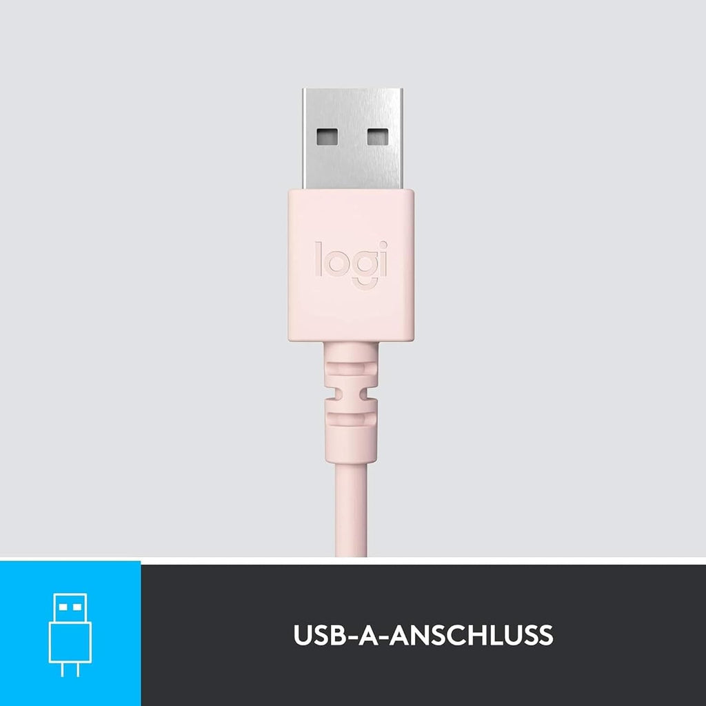 Logitech H390 Kopfhörer für PC zuhause, PC-Headset mit Mikrofon, Schwarz
