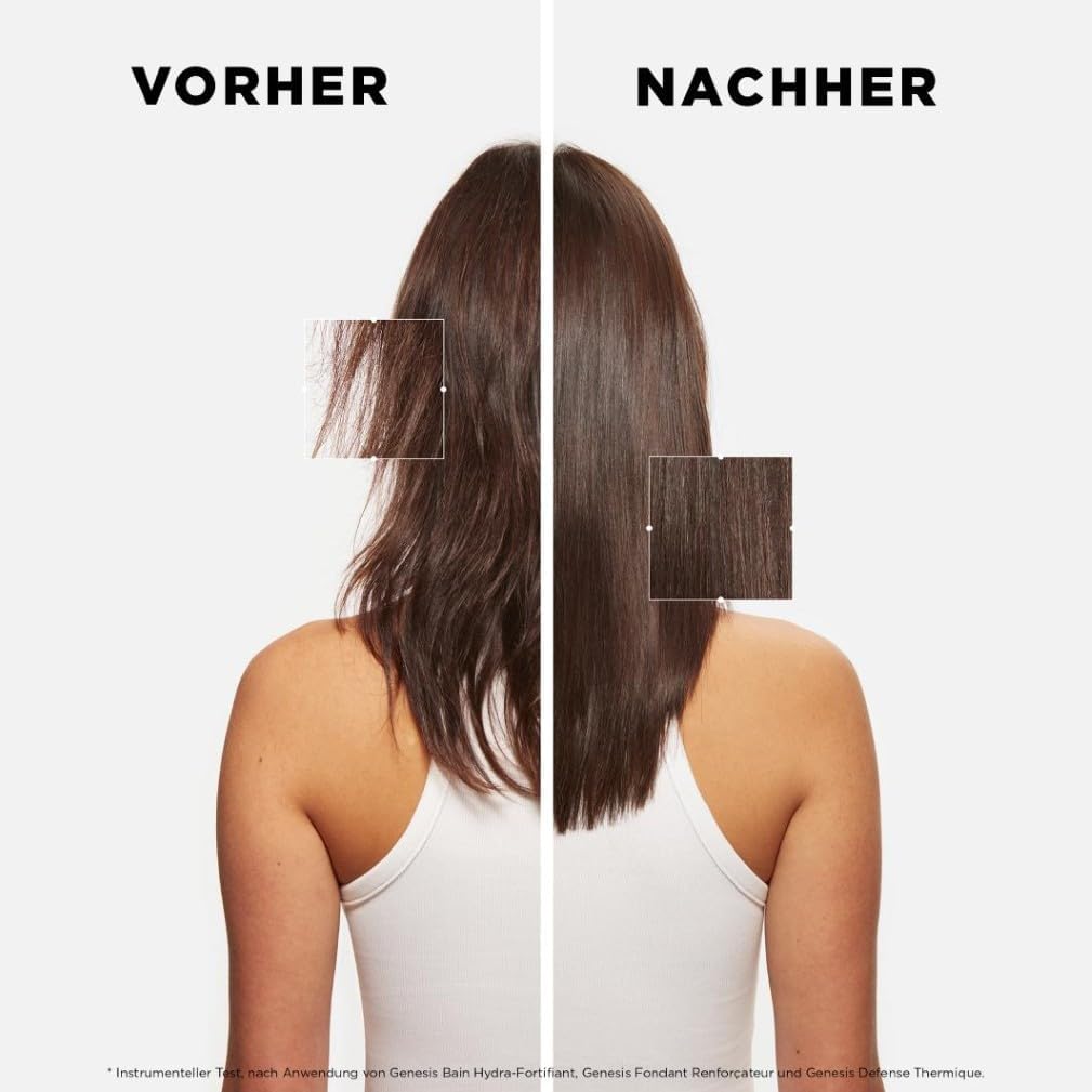 Kérastase Shampoo für feines Haar, Nährendes und kräftigendes Haarbad gegen Haarverlust, Bain Hydra-Fortifiant, Genesis, 500 ml