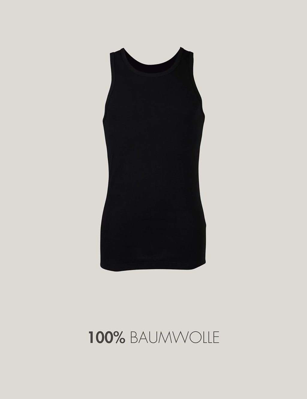 Basic Treasure 5er Pack Unterhemd Herren 100% Baumwolle, Tank Top
