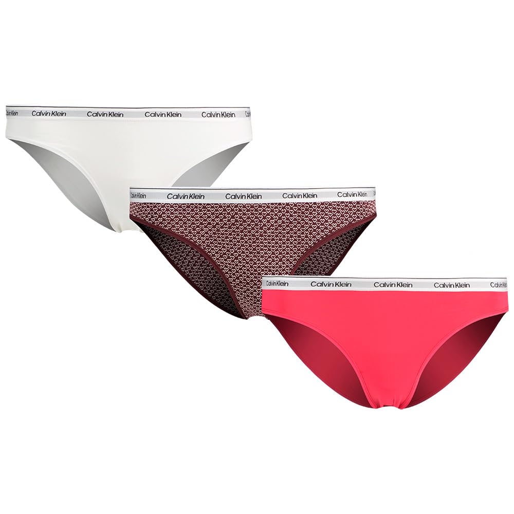 Calvin Klein Damen 3er-Pack Bikini-Slips aus Baumwoll-Stretch