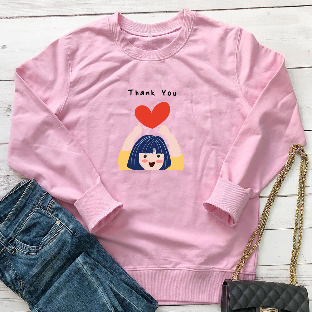 Sweat à capuche long et imprimé « Love »