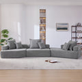 Oversized Modular Sectional Sofa,Luxury Boucle Floor Couch Set,Convertible Sleeper Couch,Spacious Foam-Filled Sofa Bed F