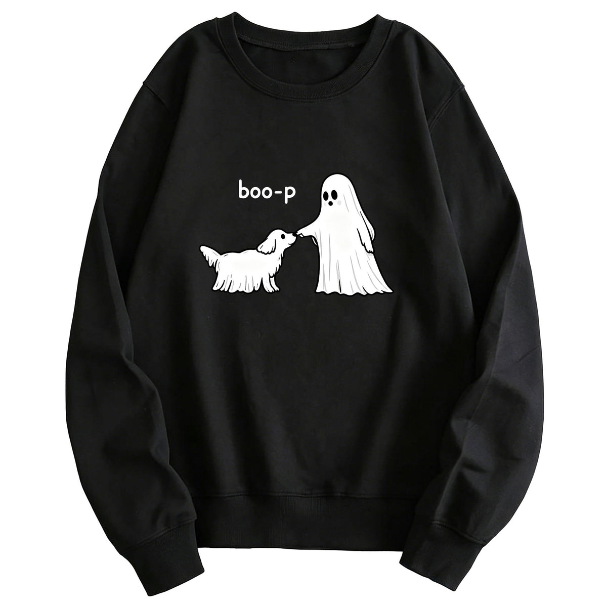 Sudadera con capucha estampada Boo-p