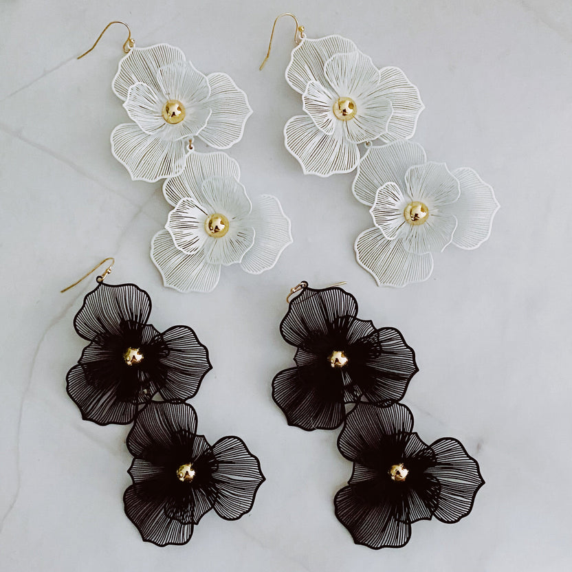 Pendientes Royal Garden Double Bloom
