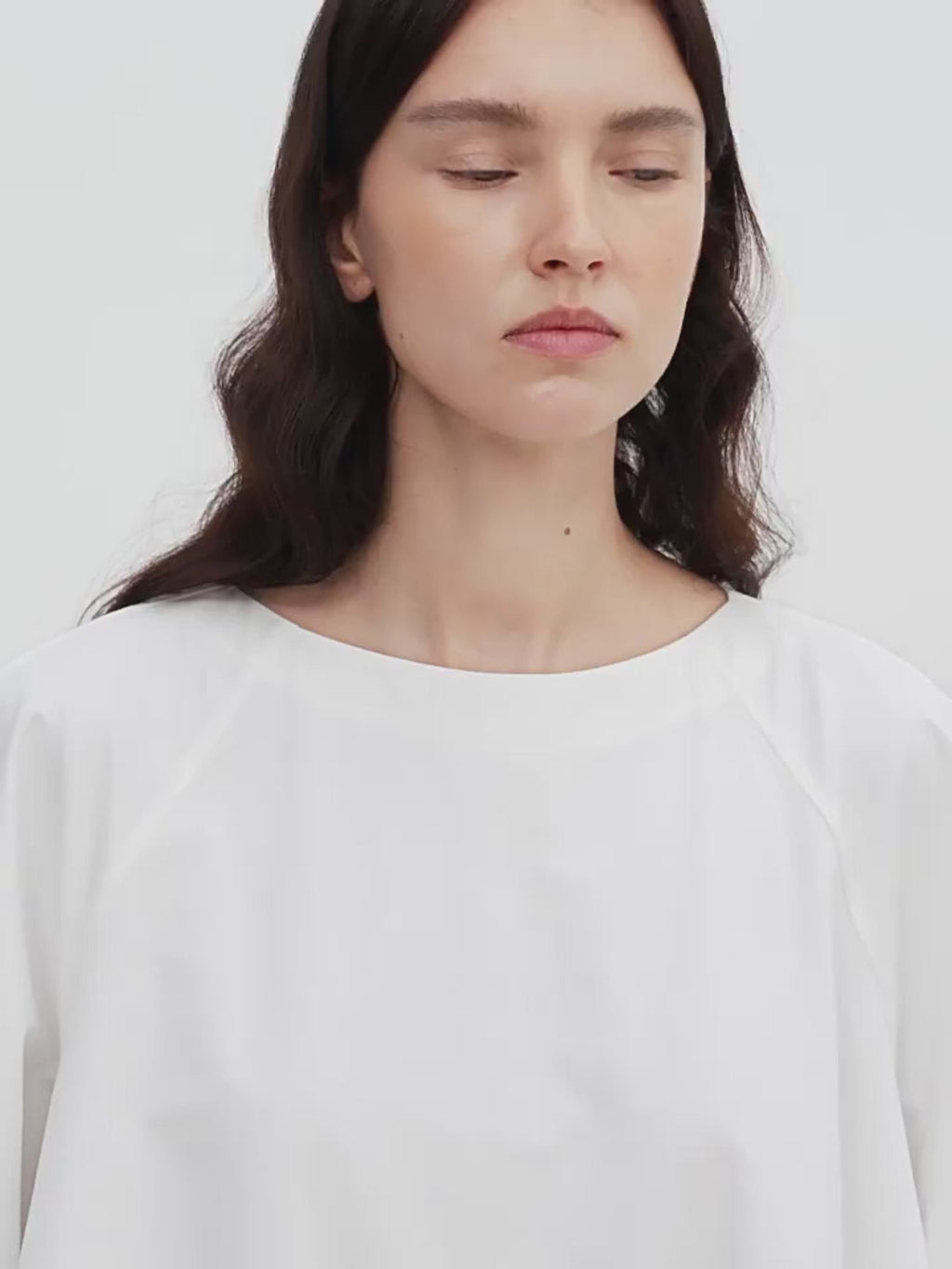 "Ailande" Round Neck Puff Sleeve Temperament Dress for Women Summer
