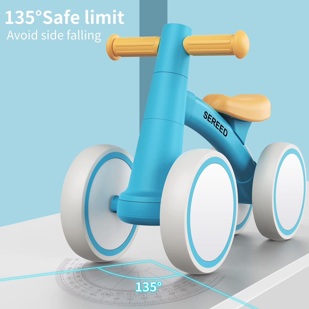 SEREED Baby Balance Bike for 1 Year Old Boy Girl, First Birthday Gift Toy