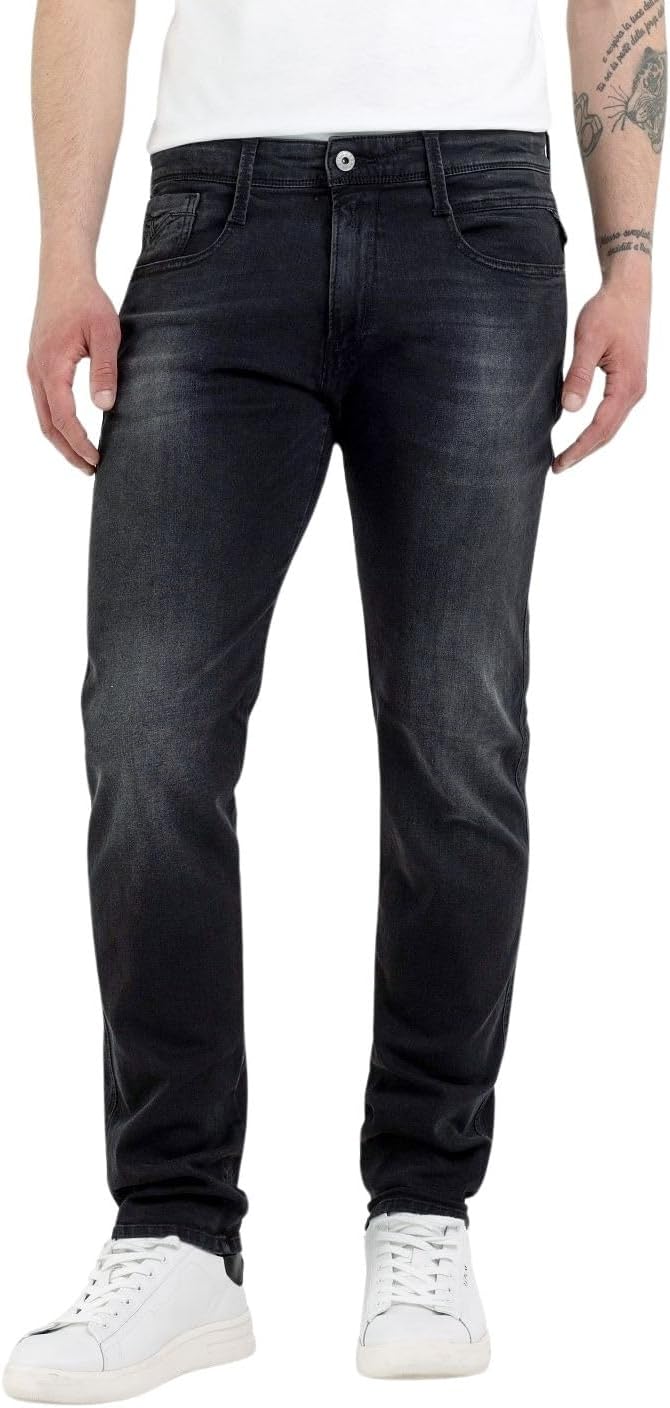 Replay Herren Jeans Anbass Slim-Fit mit Comfort Stretch