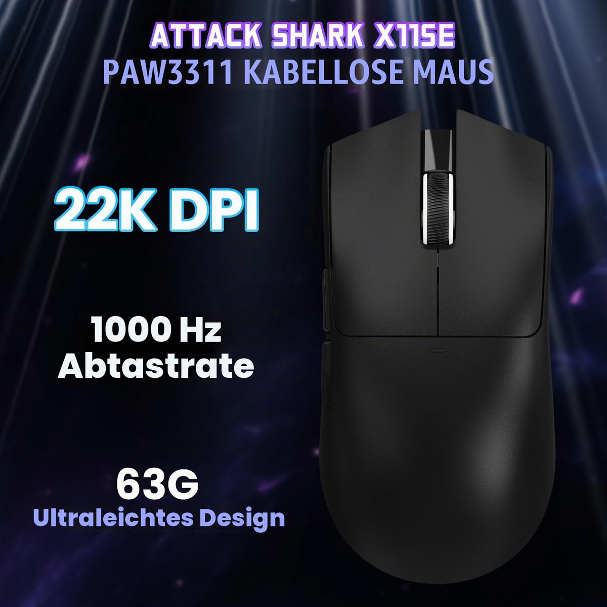 ATTACK SHARK X11SE Kabellose Gaming-Maus