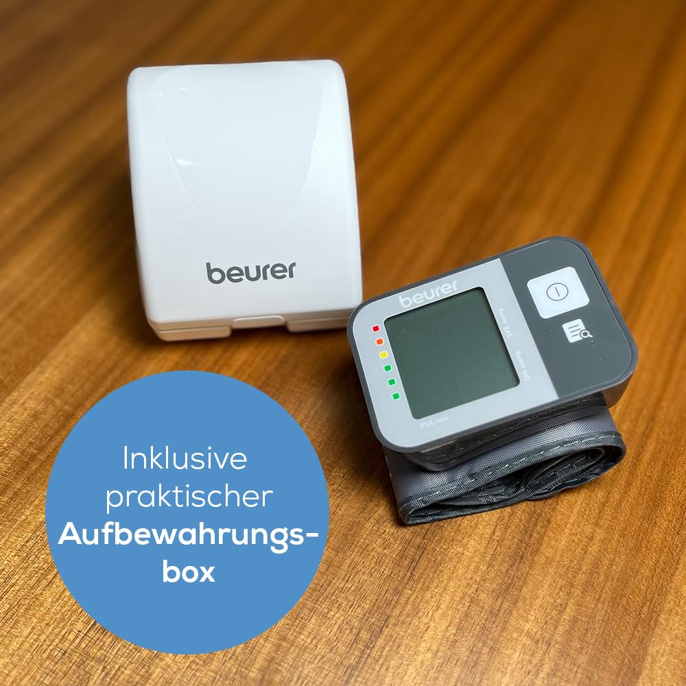 Beurer BM 27 Oberarm-Blutdruckmessgerät mit Manschettensitzkontrolle, klinisch validiert, Manschette für 22-42 cm, Risikoindikator, Arrhythmie-Erkennung, Datenübertragung zu Apple Health und co.