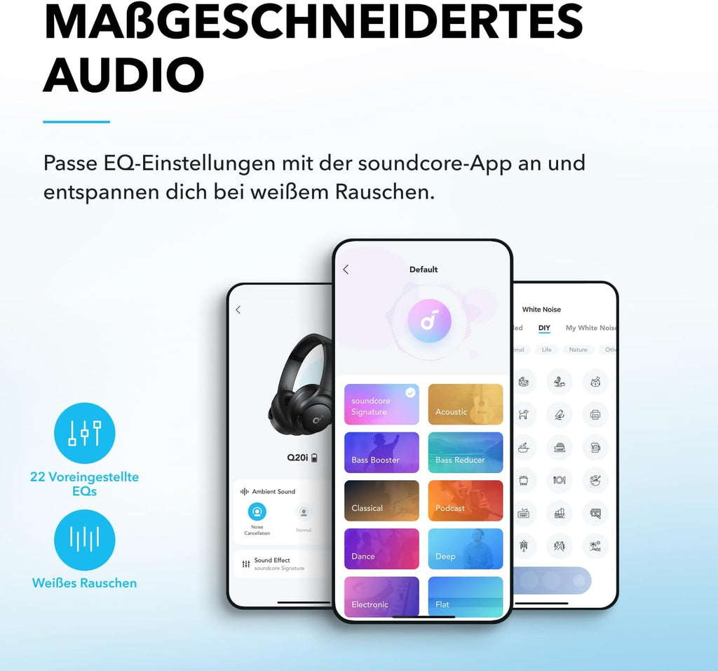 Soundcore by Anker Q20i kabelloser Bluetooth Over-Ear-Kopfhörer