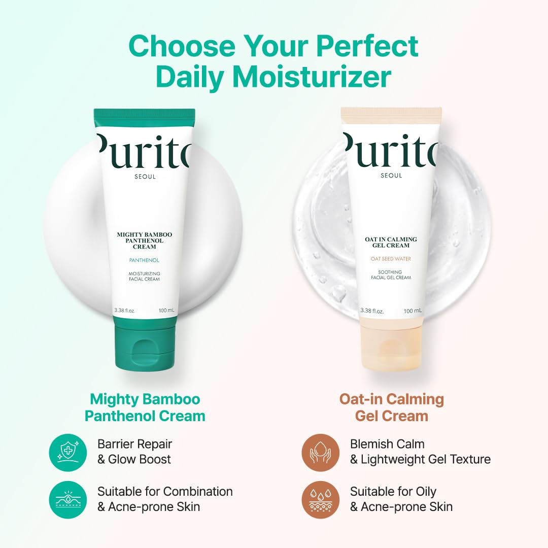 PURITO Panthenol 10% Cream für empfindliche Haut, 100 ml