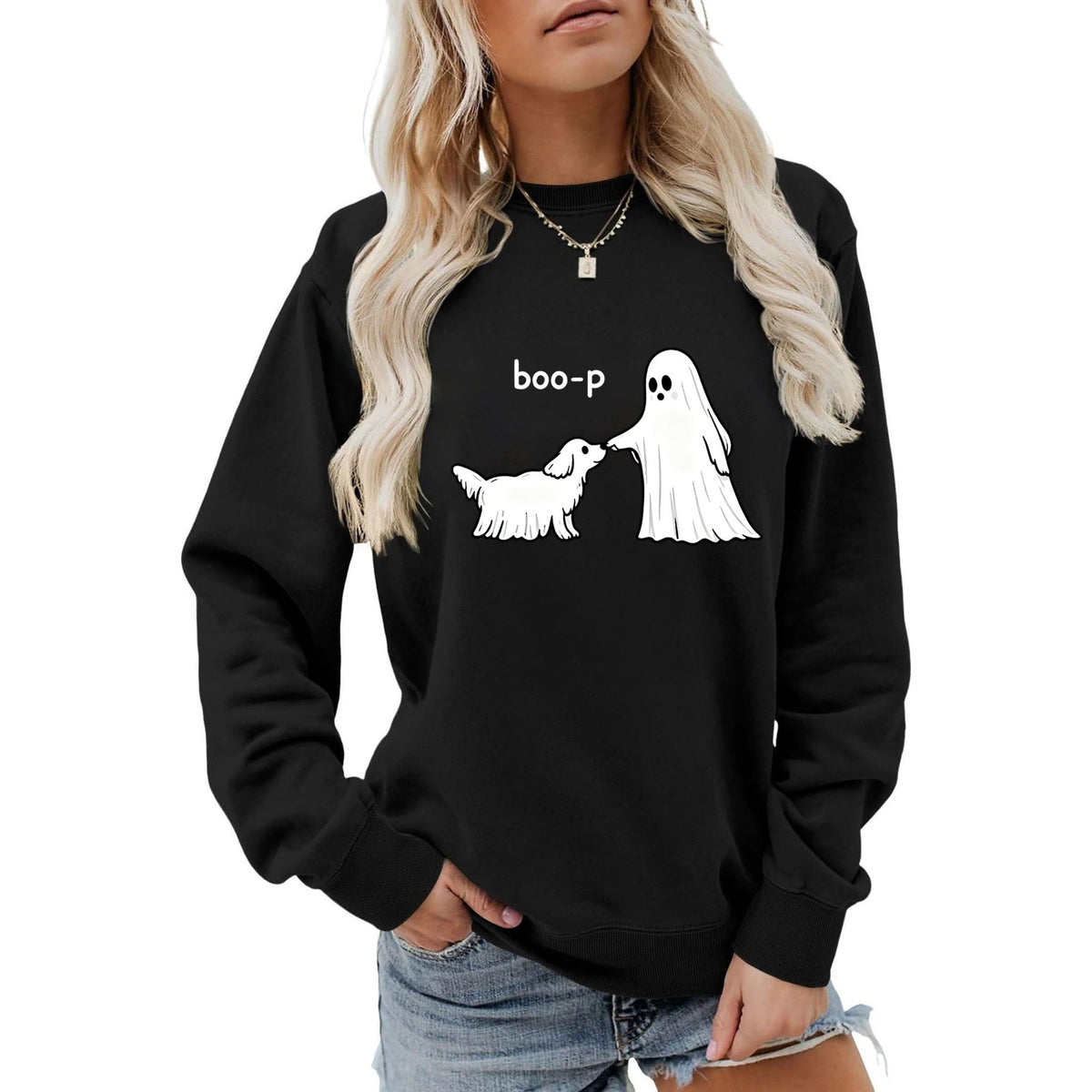 Boo-p printed hoodie