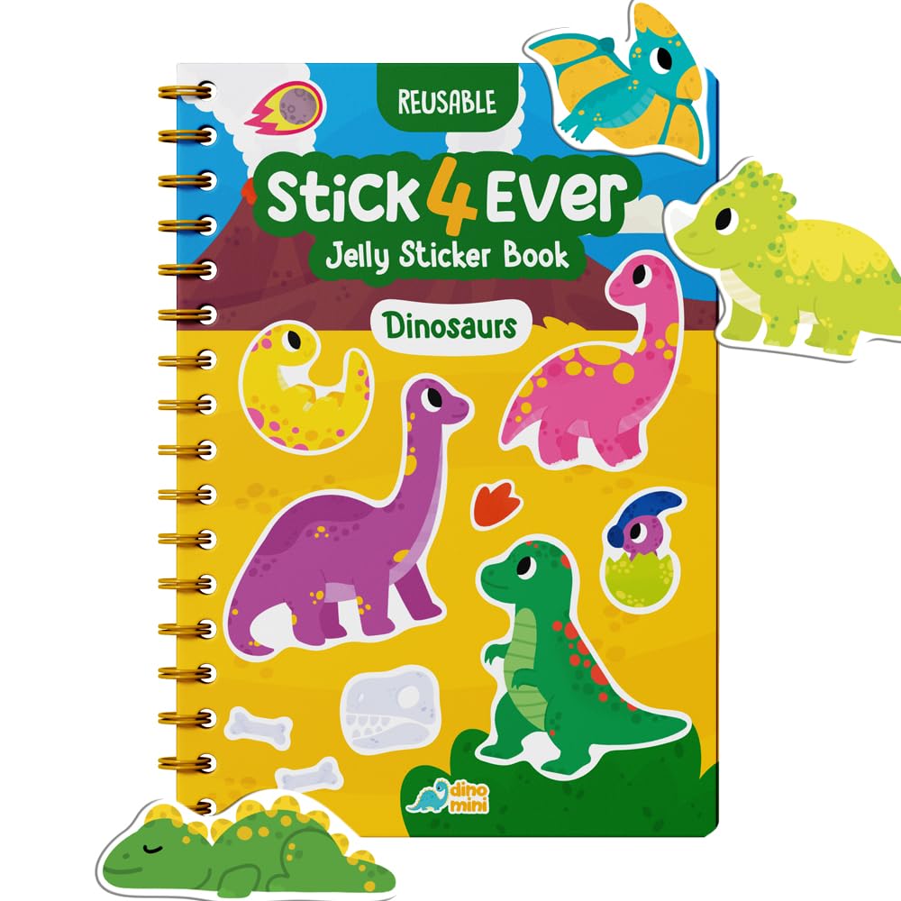 Stick4Ever Jelly Sticker Book® - for Kids - Waterproof