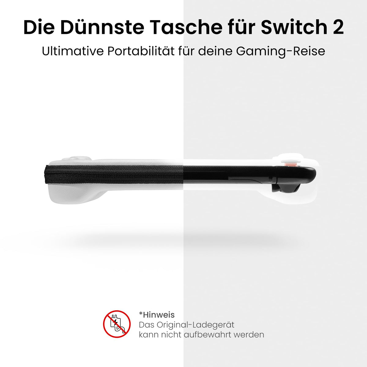 tomtoc Slim Tasche für Nintendo Switch 2, Schutz nach Militärstandard