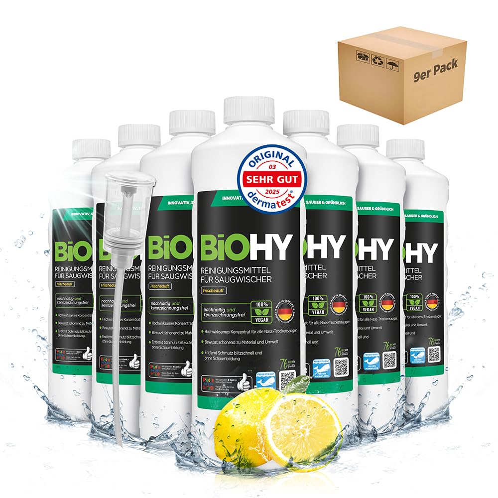 BiOHY Wischroboter Reiniger für Station mit Orangenduft (2 x 1 Liter)