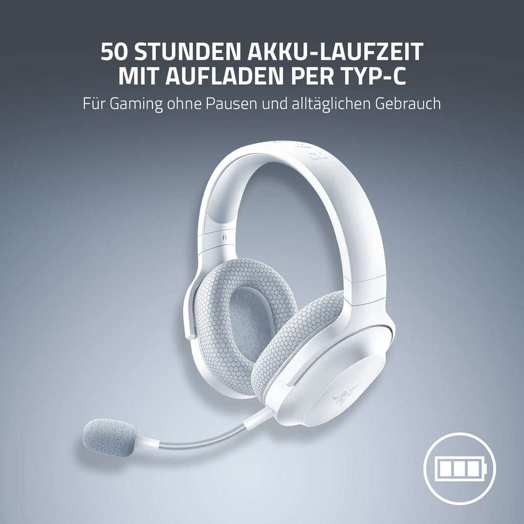 Razer Barracuda X - Kabelloses Multiplattform-Headset für Gaming und Mobile Geräte (SmartSwitch Dual Wireless, Triforce 40mm, Mikrofon mit Nierencharakteristik, 50h Akku, USB-C) Schwarz