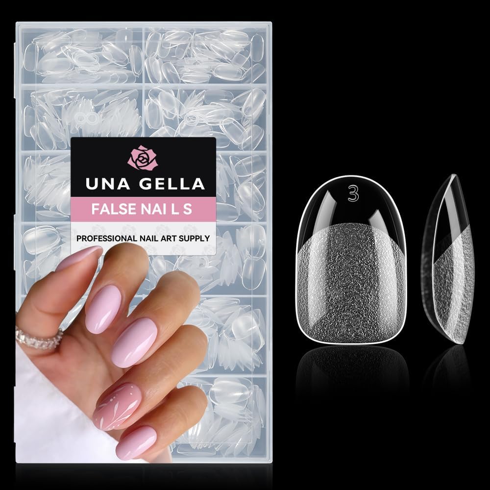UNA GELLA Kurze Mandel Nail Tips 504 Stück