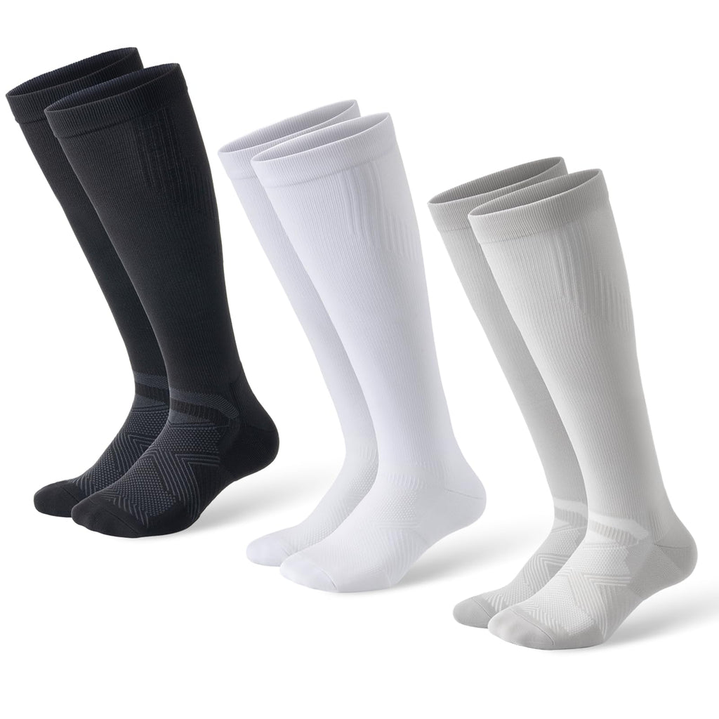 Compression Socks for Women and Men,15-20 mmHg Support(3 Pairs)