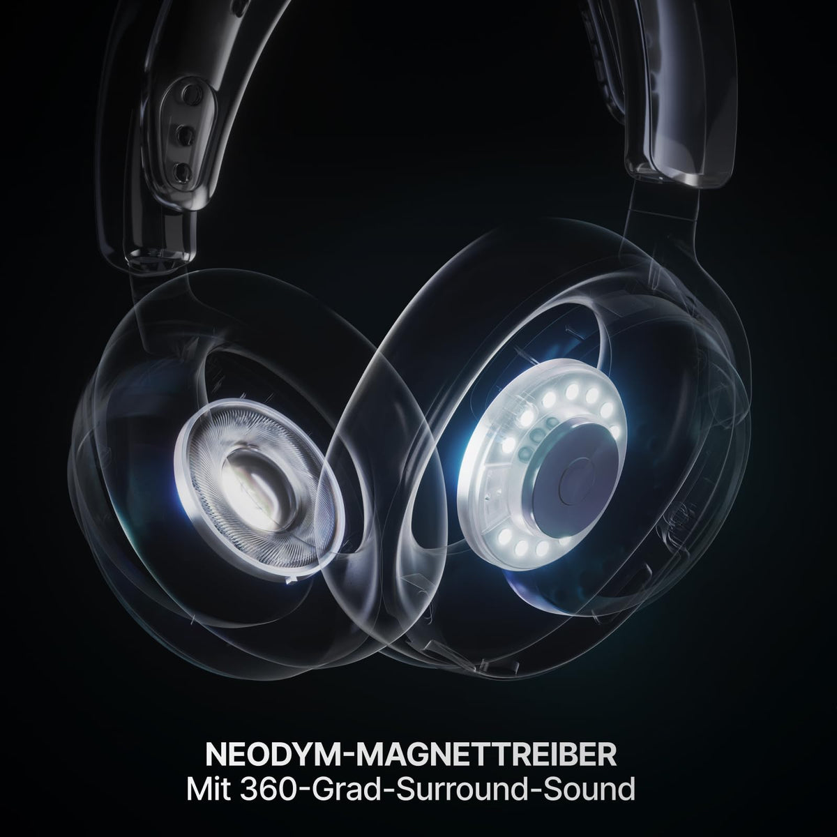 SteelSeries Arctis Nova 7 Wireless Gen 2 Multi-Plattform-Gaming-Headset - Echtzeit-App-Steuerung - Über 50 Std. Akkulaufzeit - 2,4 GHz/Bluetooth parallel möglich -PC, PS5, PS4, Switch 1/2, Mobilgeräte