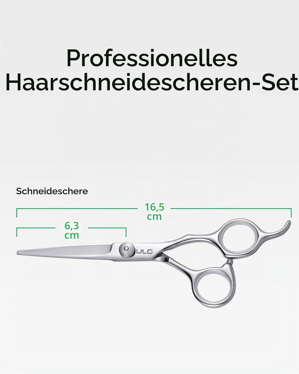 Haarschere Scharfe Friseurschere ULG 6.5 Zoll Präziser Schnitt Haarschnitt japanischer rostfrei edelstahl Rasiermesserscharf Effilierscheren